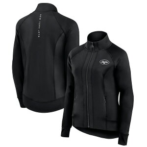�y�����O�b�Y�zNFL �W�F�b�c �W���P�b�g Fanatics/�t�@�i�e�B�N�X ���f�B�[�X �u���b�N (Womens Fanatics Signature Studio Fitted Full Zip Gym Track Jacket)