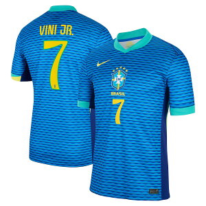 【公式グッズ】NATIONAL TEAM ブラジル代表 ヴィニシウス・ジュニオール アウェイ ユニフォーム (オーセンティック) Nike/ナイキ メンズ ブルー (NIK 2024/25 Men's Replica Jersey - Player)