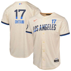 【公式グッズ】MLB ドジャース 大谷 翔平 シティコネクト リミテッド ユニフォーム Nike/ナイキ キッズ クリーム (Ltd City Connect Plyer Jersey - 23 FA Ohtani)