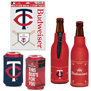 �y�����O�b�Y�zMLB �c�C���Y �ʃN�[���[ �E�B���N���t�g (Can Cooler, Bottle Cooler, Decal Pack - MLB x Budweiser)