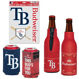 �y�����O�b�Y�zMLB ���C�Y �ʃN�[���[ �E�B���N���t�g (Can Cooler, Bottle Cooler, Decal Pack - MLB x Budweiser)