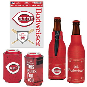 �y�����O�b�Y�zMLB ���b�Y �ʃN�[���[ �E�B���N���t�g (Can Cooler, Bottle Cooler, Decal Pack - MLB x Budweiser)