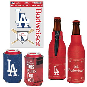 �y�����O�b�Y�zMLB �h�W���[�X �ʃN�[���[ �E�B���N���t�g (Can Cooler, Bottle Cooler, Decal Pack - MLB x Budweiser)