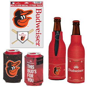 �y�����O�b�Y�zMLB �I���I�[���Y �ʃN�[���[ �E�B���N���t�g (Can Cooler, Bottle Cooler, Decal Pack - MLB x Budweiser)