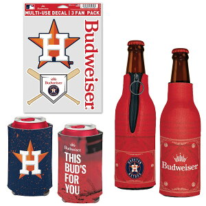 �y�����O�b�Y�zMLB �A�X�g���Y �ʃN�[���[ �E�B���N���t�g (Can Cooler, Bottle Cooler, Decal Pack - MLB x Budweiser)