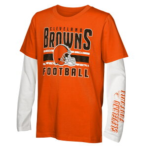�y�����O�b�Y�zNFL �u���E���Y T�V���c Outerstuff �g�h���[�E�c���T�C�Y �I�����W (24 Juvenile In the Mix 3 in1 Combo Tee)