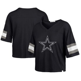 【公式グッズ】NFL カウボーイズ Vネック Tシャツ '47/フォーティーセブン レディース ネイビー (DOUBLE HEADER PR SCOUT CRP T W)