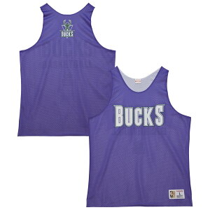 �y�����O�b�Y�zNBA �o�b�N�X �^���N�g�b�v Mitchell & Ness/�~�b�`�F�����l�X �����Y �p�[�v�� (NBA MNC Men's HWC Vintage Logo Reversible Mesh Practice Jersey)
