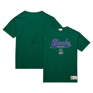 yObYzNBA obNX TVc Mitchell & Ness/~b`FlX Y O[ (NBA MNC Men's HWC Vintage Logo Felt Applique Slub SS Tee)