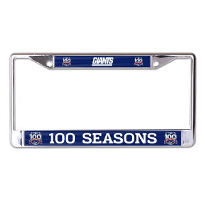 yObYzNFL WCAc J[piEJ[ANZT[ WinCraft (Metal License Plate Frame S/L - 100th Giants Anniversary)