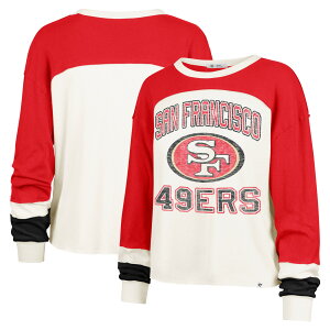 �y�����O�b�Y�zNFL 49ers ���O���� �V���c �i�����j '47/�t�H�[�e�B�[�Z�u�� ���f�B�[�X �N���[�� (NFL Women's Double Header Curve Toni LST)