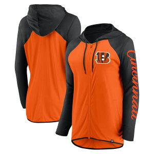 �y�����O�b�Y�zNFL �x���K���Y �t���W�b�v �p�[�J�[ Fanatics/�t�@�i�e�B�N�X ���f�B�[�X �I�����W (24 Women's LC Sleeve Script Poly Full-Zip Hood)