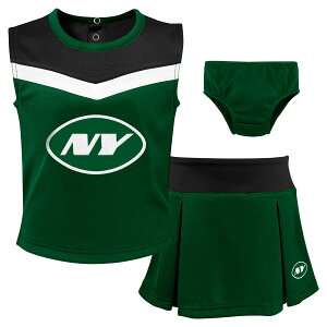 �y�����O�b�Y�zNFL �W�F�b�c �`�A�h���X Outerstuff �g�h���[�E�c���T�C�Y �O���[�� (23 Toddler Spirit Cheer 3 Piece Cheerleader Set)