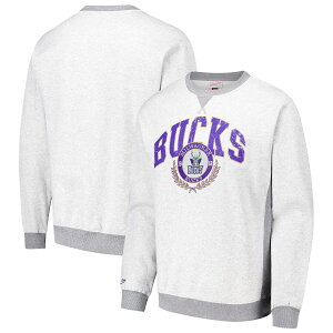 yObYzNBA obNX g[i[ Mitchell & Ness/~b`FlX Y wU[OC (NBA MNC Unisex HWC Vintage Logo Premium Crew Sweatshirt)