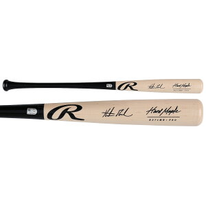Hunter Goodman Colorado Rockies Autographed Black/Tan Rawlings Pro Bat