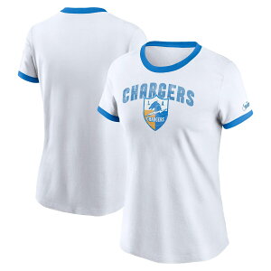 �y�����O�b�Y�zNFL �`���[�W���[�Y T�V���c Nike/�i�C�L ���f�B�[�X �z���C�g (23 Women's Rewind Short Sleeve Ringer Tee)