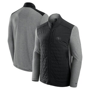�y�����O�b�Y�zNFL 49ers �W���P�b�g Fanatics/�t�@�i�e�B�N�X �u���b�N (24 MENS Front Office Signature Poly Full-Zip)