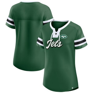 �y�����O�b�Y�zNFL �W�F�b�c T�V���c Fanatics/�t�@�i�e�B�N�X ���f�B�[�X �O���[�� (22 Women's Original State Short Sleeve Lace Up Tee)