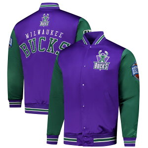 yObYzNBA obNX WPbg Mitchell & Ness/~b`FlX Y p[v (NBA FA24 Men's MNC HWC Primetime Heavyweight Satin Jacket)