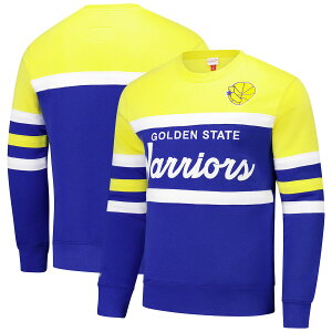 yObYzNBA EHA[Y g[i[ Mitchell & Ness/~b`FlX Y C (NBA MNC FA24 Unisex HWC Vintage Logo Head Coach Crew Sweatshirt)