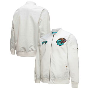 �y�����O�b�Y�zNBA �O���Y���[�Y �W���P�b�g Mitchell & Ness/�~�b�`�F�����l�X �����Y �z���C�g (NBA MNC Unisex HO24 HWC Nights Team Leader Satin FZ Jacket)
