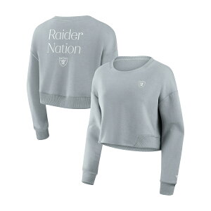 �y�����O�b�Y�zNFL ���C�_�[�X �g���[�i�[ Fanatics/�t�@�i�e�B�N�X ���f�B�[�X �O���C (Studio Women's Signature Cotton Fleece Crew)