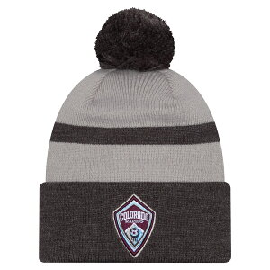 �y�����O�b�Y�zMLS �R�����h�E���s�b�Y �j�b�g�X New Era/�j���[�G�� �����Y �u���b�N (NWE Men's 2025 Kickoff Cuffed Pom Knit)