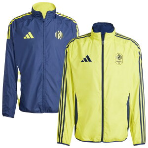 �y�����O�b�Y�zMLS �i�b�V���r���ESC �W���P�b�g Adidas/�A�f�B�_�X �����Y �C�G���[ (ADI Men's 2025 Reversible Anthem Jacket)