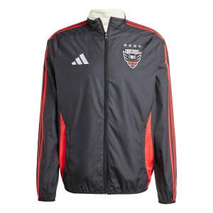 �y�����O�b�Y�zMLS D.C.���i�C�e�b�h �W���P�b�g Adidas/�A�f�B�_�X �����Y �u���b�N (ADI Men's 2025 Reversible Anthem Jacket)