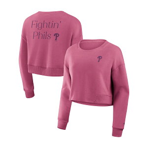 �y�����O�b�Y�zMLB �t�B���[�Y �g���[�i�[ Fanatics/�t�@�i�e�B�N�X ���f�B�[�X �s���N (Studio Women's Fleece Crew)