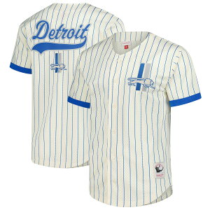 �y�����O�b�Y�zNFL ���C�I���Y �V���c Mitchell & Ness/�~�b�`�F�����l�X �����Y �N���[�� (NFL FINAL SECONDS STRIPED MESH BF VINTAGE LOGO)