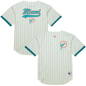 �y�����O�b�Y�zNFL �h���t�B���Y �V���c Mitchell & Ness/�~�b�`�F�����l�X �����Y �N���[�� (NFL FINAL SECONDS STRIPED MESH BF VINTAGE LOGO)