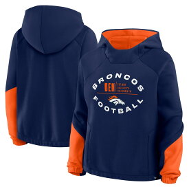 【公式グッズ】NFL ブロンコス プルオーバー パーカー Fanatics/ファナティクス レディース ネイビー (NFL Womens Redzone Bubble Screen POH)