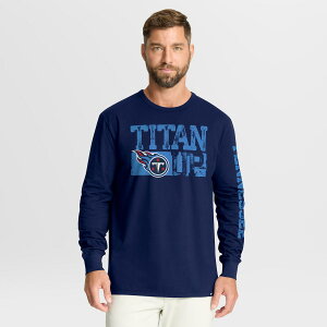 �y�����O�b�Y�zNFL �^�C�^���Y ���� T�V���c Fanatics/�t�@�i�e�B�N�X �����Y �l�C�r�[ (FANATICS HOMETOWN SLEEVE SWEEP LEGACY COTTON LS)