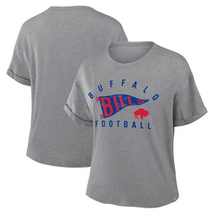 �y�����O�b�Y�zNFL �r���Y T�V���c Fanatics/�t�@�i�e�B�N�X ���f�B�[�X �w�U�[�O���C (NFL Womens Pennant Wave Tribute Triblend SST - R)