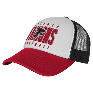 �y�����O�b�Y�zNFL �t�@���R���Y �A�W���X�^�u���L���b�v Outerstuff �L�b�Y�T�C�Y �z���C�g (NFL Youth Essentials Trucker)