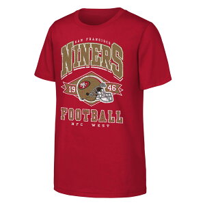 �y�����O�b�Y�zNFL 49ers T�V���c Outerstuff �L�b�Y�T�C�Y �X�J�[���b�g (NFL Youth Kick Off SST - R)