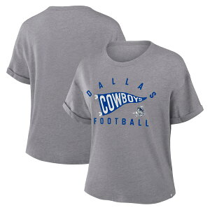 �y�����O�b�Y�zNFL �J�E�{�[�C�Y T�V���c Fanatics/�t�@�i�e�B�N�X ���f�B�[�X �w�U�[�O���C (NFL Womens Pennant Wave Tribute Triblend SST - R)
