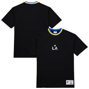 �y�����O�b�Y�zMLS LA�M�����N�V�[ T�V���c Mitchell & Ness/�~�b�`�F�����l�X �����Y �u���b�N (MNC F25 Men's Playmaker SS Tee)