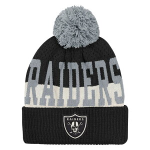 �y�����O�b�Y�zNFL ���C�_�[�X �j�b�g�X Outerstuff �L�b�Y�T�C�Y �u���b�N (NFL Youth Modern Fan Cuffed Pom Knit)