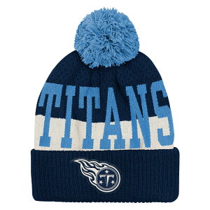 �y�����O�b�Y�zNFL �^�C�^���Y �j�b�g�X Outerstuff �L�b�Y�T�C�Y �l�C�r�[ (NFL Youth Modern Fan Cuffed Pom Knit)