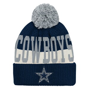 �y�����O�b�Y�zNFL �J�E�{�[�C�Y �j�b�g�X Outerstuff �L�b�Y�T�C�Y �l�C�r�[ (NFL Youth Modern Fan Cuffed Pom Knit)