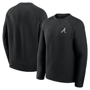 �y�����O�b�Y�zMLB �u���[�u�X �t���[�X �g���[�i�[ Nike/�i�C�L �����Y �u���b�N (Men's Nike Tech Fleece Crew)