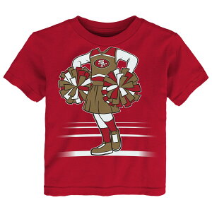 �y�����O�b�Y�zNFL 49ers T�V���c Outerstuff �g�h���[�E�c���T�C�Y �X�J�[���b�g (Nfl Toddler Girl OST Game Fit Sst - R)