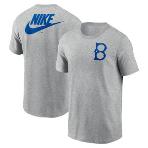 �y�����O�b�Y�zMLB �u���b�N�����E�h�W���[�X T�V���c Nike/�i�C�L �����Y �w�U�[�O���C (Men's Nike Cooperstown Large Logo 2 Hit Cotton Tee)
