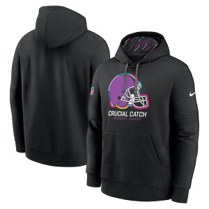 �y�����O�b�Y�zNFL �u���E���Y �p�[�J�[ Nike/�i�C�L �����Y �u���b�N (24 Men's Nike Crucial Catch Club Hoodie)