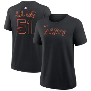 �y�����O�b�Y�zMLB �W���C�A���c �`�����E�t�[�� �l�[��&�i���o�[ T�V���c Nike/�i�C�L ���f�B�[�X �u���b�N (Nike Women's N&N CORE Tee - 2026)