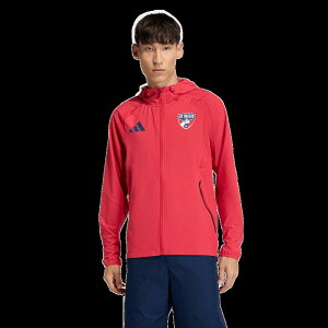 �y�����O�b�Y�zMLS FC�_���X �W���P�b�g Adidas/�A�f�B�_�X �����Y ���b�h (ADI Men's S26 Tiro Full Zip Travel Hooded Windbreaker)