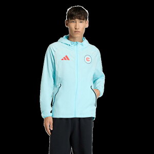 �y�����O�b�Y�zMLS �V�J�S�E�t�@�C�A �W���P�b�g Adidas/�A�f�B�_�X �����Y ���C�g�u���[ (ADI Men's S26 Tiro Full Zip Travel Hooded Windbreaker)