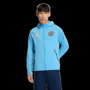 �y�����O�b�Y�zMLS ���j�I�� �W���P�b�g Adidas/�A�f�B�_�X �����Y ���C�g�u���[ (ADI Men's S26 Tiro Full Zip Travel Hooded Windbreaker)